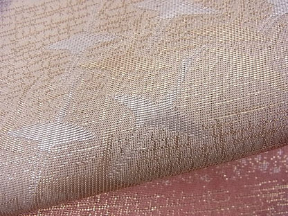 平和屋着物■六通柄袋帯 道長飛鶴文 金銀糸 逸品 n-je1930