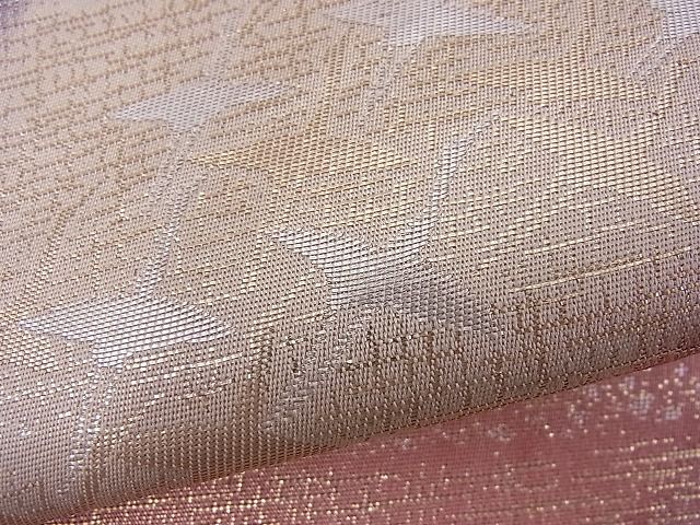 平和屋着物■六通柄袋帯 道長飛鶴文 金銀糸 逸品 n-je1930