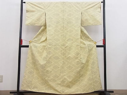 平和屋着物■上質な紬　菱吉祥文　逸品　n-je2098