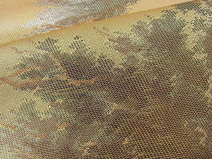 平和屋着物■六通柄袋帯 樹林文 金銀糸 逸品 n-je2171