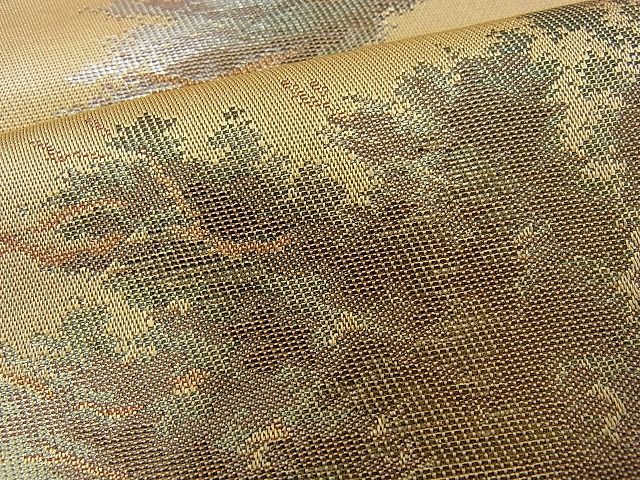 平和屋着物■六通柄袋帯 樹林文 金銀糸 逸品 n-je2171