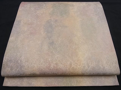 平和屋着物■六通柄袋帯 霞文 金糸 逸品 n-je2172