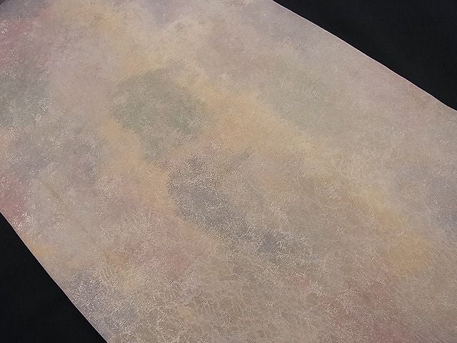 平和屋着物■六通柄袋帯 霞文 金糸 逸品 n-je2172