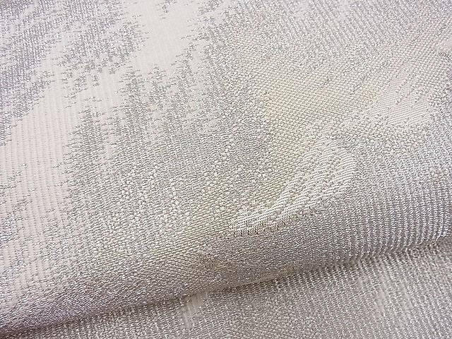 平和屋着物■六通柄袋帯 松 銀糸 逸品 n-je2398
