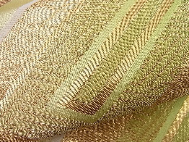 平和屋着物■六通柄袋帯 唐織 檜垣文様 金糸 逸品 n-je2410
