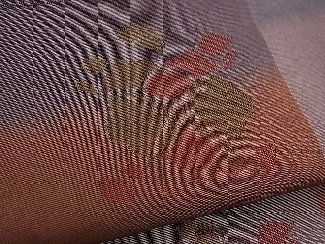 平和屋着物■全通柄袋帯 工芸柄帯 花唐草間道 逸品 n-jx0034