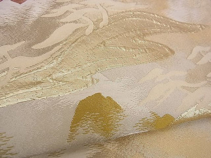 平和屋着物■六通柄袋帯 浜松文 金銀糸 逸品 n-jx0066