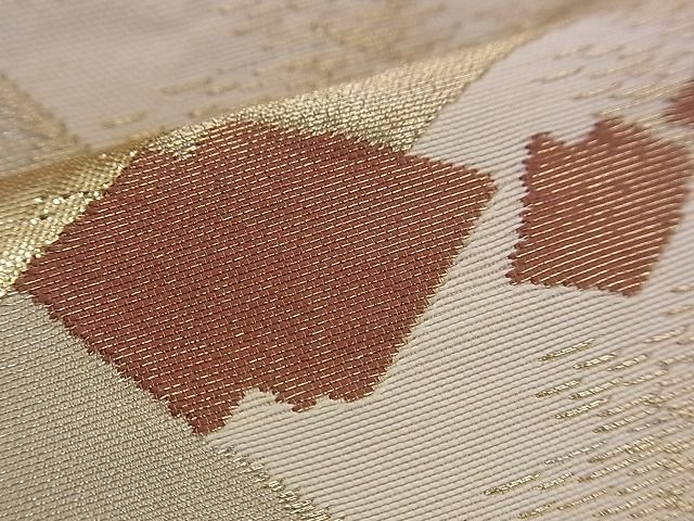 平和屋着物■六通柄袋帯 浜松文 金銀糸 逸品 n-jx0066