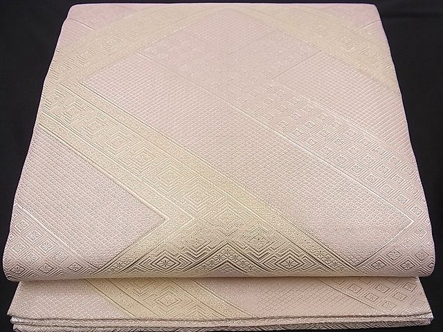 平和屋着物■佐賀錦 全通柄袋帯 菱吉祥文 金銀糸 逸品 n-jx0077