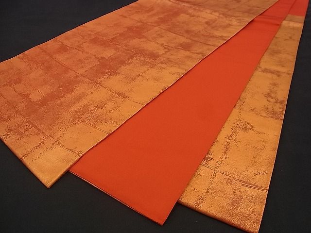 平和屋着物■六通柄袋帯 霞文 金彩 逸品 n-jx0097