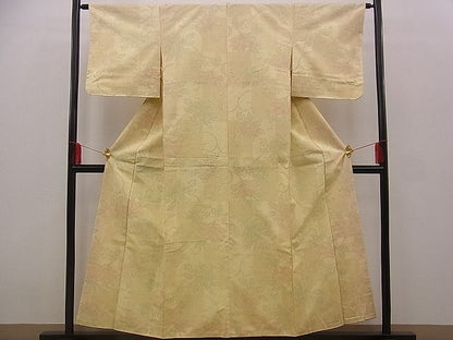 平和屋着物■上質な紬　一松花唐草文　逸品　n-jx0203