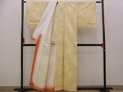 平和屋着物■上質な紬　一松花唐草文　逸品　n-jx0203