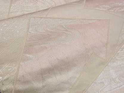 平和屋着物■六通柄袋帯 唐織 色紙重ね流水吉祥文 本銀 二重箔 逸品 n-jx0359
