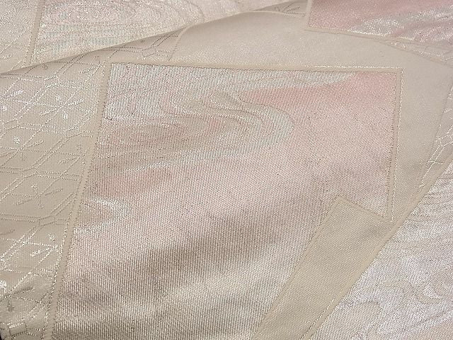 平和屋着物■六通柄袋帯 唐織 色紙重ね流水吉祥文 本銀 二重箔 逸品 n-jx0359