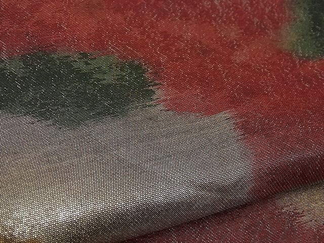 平和屋着物■六通柄袋帯 霞文 金銀糸 引箔 逸品 n-jx0383