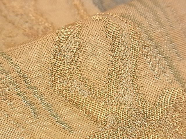 平和屋着物■六通柄袋帯 源氏物語 金糸 逸品 n-jx0422