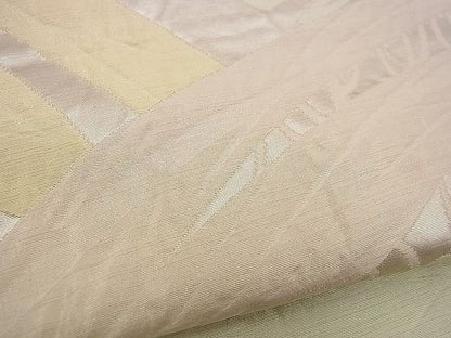 平和屋着物■六通柄袋帯 ふくれ織 吉祥文 銀糸 逸品 n-jx0424