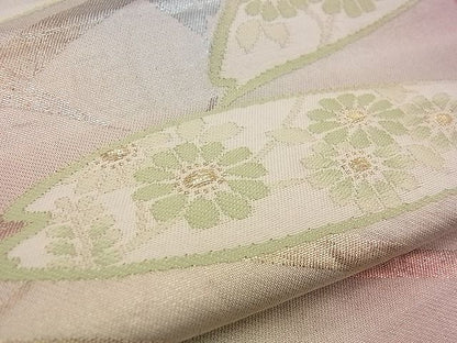 平和屋着物■六通柄袋帯 唐織 薄花文 金糸 逸品 n-jx0435