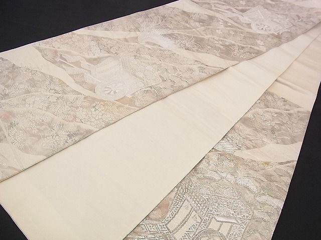平和屋着物■六通柄袋帯 ふくれ織 古京錦 二重引箔 逸品 n-jx0458