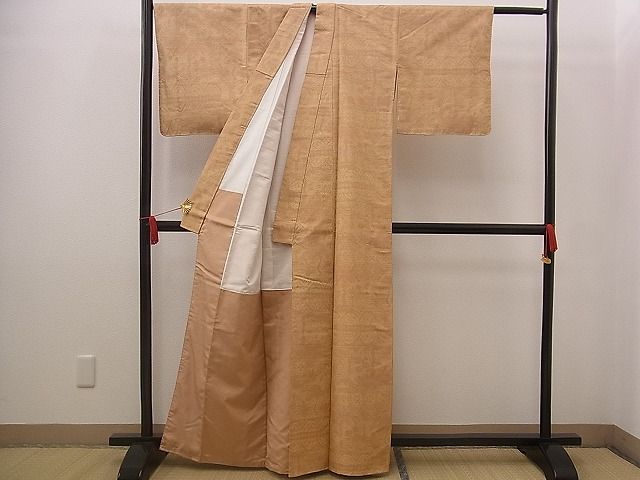 平和屋着物■上質なお召 風景文 逸品 n-jx0595