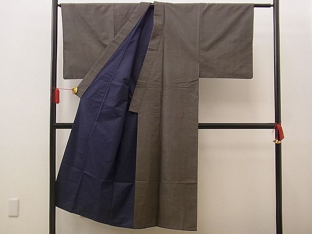 平和屋着物■男性　紬　80亀甲　逸品　n-jx0782