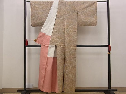 平和屋着物■上質な紬　渡橋文様　逸品　n-jx0845