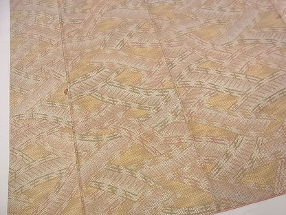 平和屋着物■上質な紬　渡橋文様　逸品　n-jx0845