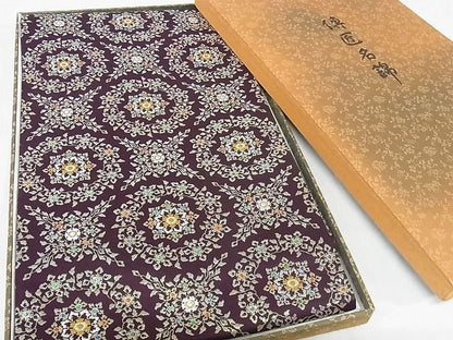 平和屋本店■極上　龍村晋謹製　六通柄袋帯　天平螺鈿八綾文錦　正絹　逸品　KAAA0715kk4 - 平和屋