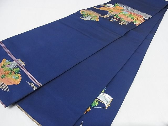 平和屋本店■極上　龍村美術織物　たつむら　六通柄　本袋帯　南蛮花船錦　金銀糸　共箱付き　正絹　逸品　KAAA0716kk4 - 平和屋