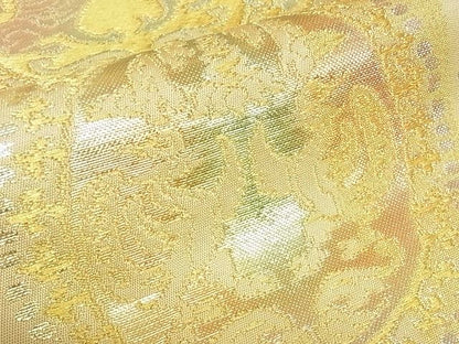 平和屋本店■最高級　龍村平蔵製　六通柄　本袋帯　円文白虎朱雀錦　金銀糸　正絹　逸品　KAAA0813kk4 - 平和屋
