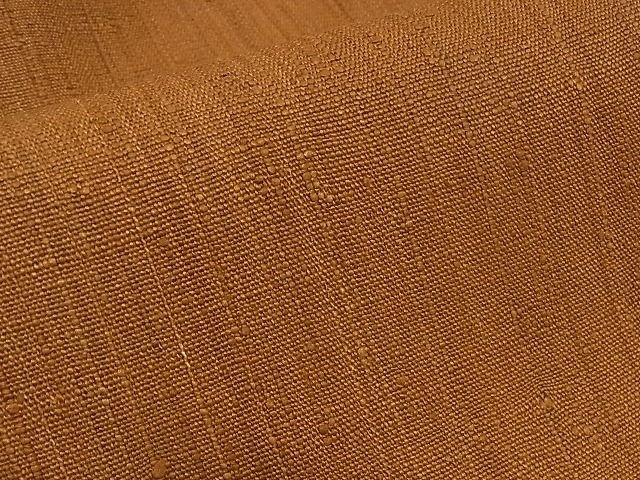 平和屋本店■極上　浦野理一　経節紬　九寸名古屋帯　唐茶色　正絹　逸品　未使用　KAAA0832kk4 - 平和屋