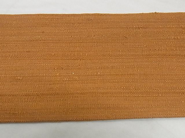 平和屋本店■極上　浦野理一　経節紬　九寸名古屋帯　唐茶色　正絹　逸品　未使用　KAAA0832kk4 - 平和屋