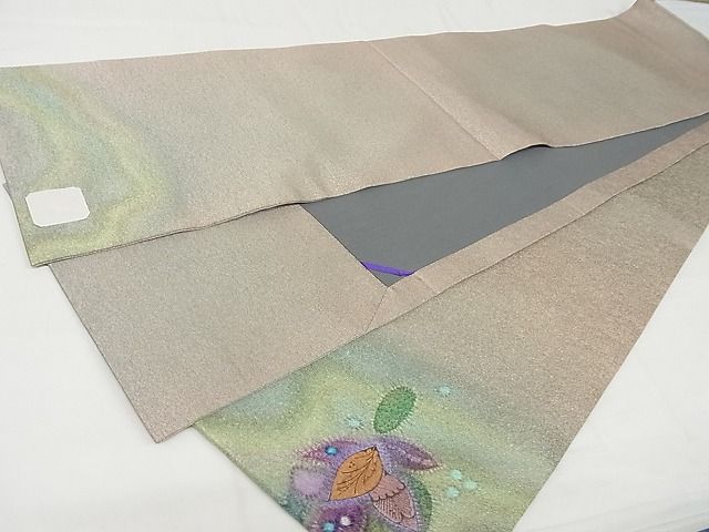 平和屋本店■極上　限定創作　久保田一竹　幻の辻が花　太鼓柄袋帯　絞り　金通し地　正絹　逸品　未使用　KAAA10316kk4 平和屋本店○極上 限定創作 久保田一竹 幻の辻が花 太鼓柄袋帯 絞り 金