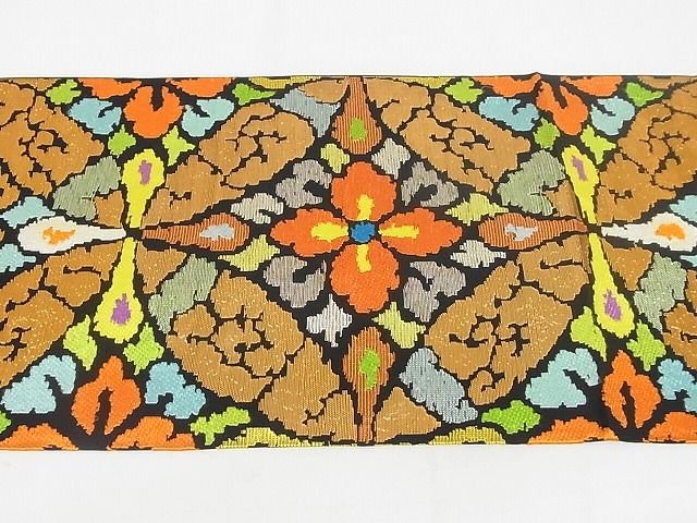平和屋本店■最高級　龍村平蔵製　本袋帯　米市錦　黒地　金銀糸　正絹　逸品　KAAA10342kk4 - 平和屋