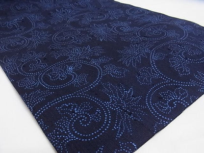 平和屋本店■極上　浦野理一　経節紬　九寸名古屋帯　花唐草文　正絹　逸品　未使用　KAAA10498kk4 - 平和屋