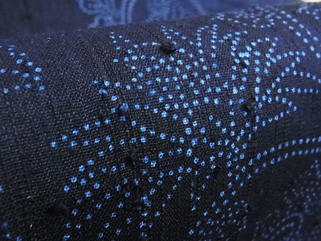 平和屋本店■極上　浦野理一　経節紬　九寸名古屋帯　花唐草文　正絹　逸品　未使用　KAAA10498kk4 - 平和屋