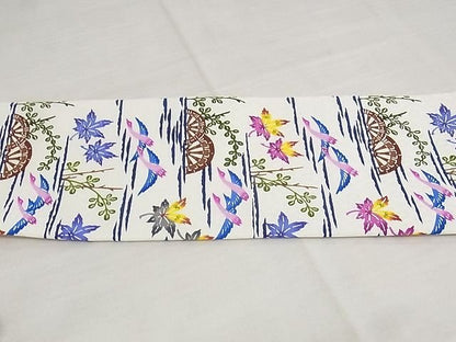 平和屋本店■極上　本場琉球紅型　琉球びんがた　知念初子　九寸名古屋帯　証紙付き　正絹　逸品　新品　KAAA10512kk4 - 平和屋