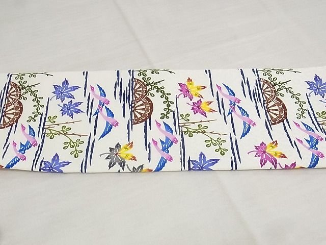 平和屋本店■極上　本場琉球紅型　琉球びんがた　知念初子　九寸名古屋帯　証紙付き　正絹　逸品　新品　KAAA10512kk4 - 平和屋