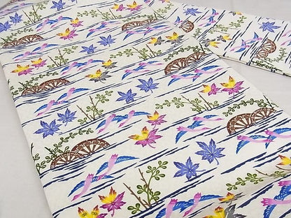 平和屋本店■極上　本場琉球紅型　琉球びんがた　知念初子　九寸名古屋帯　証紙付き　正絹　逸品　新品　KAAA10512kk4 - 平和屋