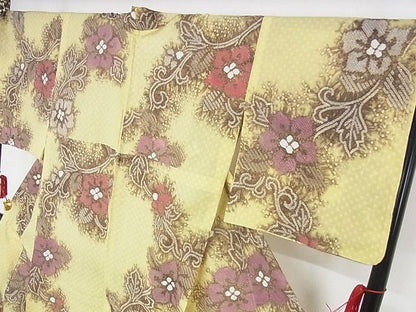 平和屋本店■極上　夏物　浴衣　有松鳴海絞り　花唐草文　トールサイズ　綿　逸品　KAAA1224kk4 - 平和屋