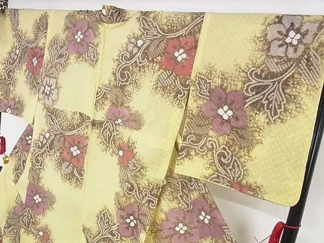 平和屋本店■極上　夏物　浴衣　有松鳴海絞り　花唐草文　トールサイズ　綿　逸品　KAAA1224kk4 - 平和屋