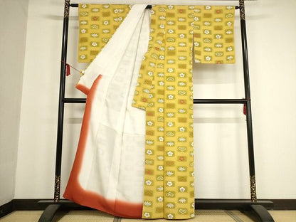 平和屋本店■極上　銀座　志ま亀　小紋　松竹梅　たとう紙付き　正絹　逸品　KAAA1455kk5 - 平和屋