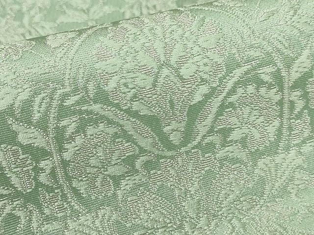 平和屋本店■極上　博多織人　黒木織物　本場筑前博多帯　八寸名古屋帯　オリエント花文　銀糸　証紙付　正絹　逸品　KAAA1522kk4 - 平和屋