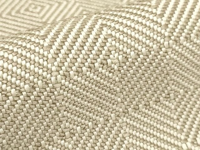 平和屋本店■極上　伊兵衛織　工芸手織　八寸名古屋帯　入子菱　一重帯　正絹　逸品　未使用　KAAA1532kk4 - 平和屋