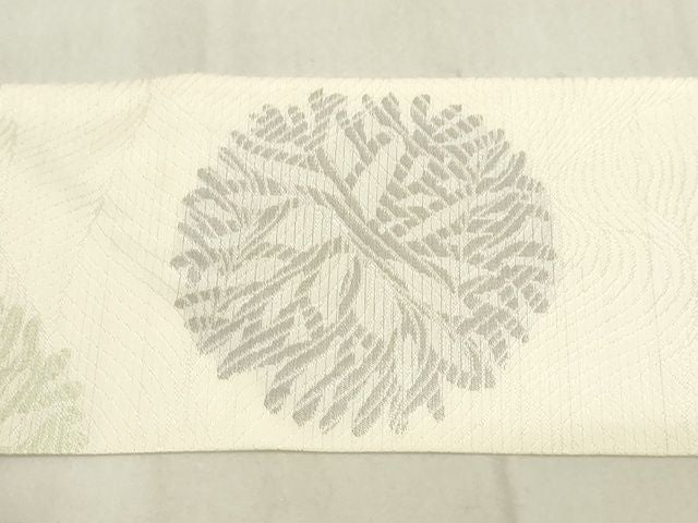 平和屋本店■極上　夏物　西陣　川島織物　九寸名古屋帯　海松文　正絹　逸品　KAAA1736kk4
