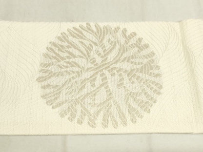 平和屋本店■極上　夏物　西陣　川島織物　九寸名古屋帯　海松文　正絹　逸品　KAAA1736kk4