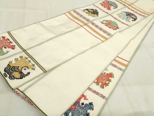 平和屋本店■最高級　龍村平蔵製　甲比丹孔雀　六通柄　本袋帯　共箱付き　正絹　逸品　未使用　KAAA1743kk4 - 平和屋