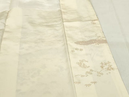 平和屋本店■極上　訪問着　刺繍　霞草花文　暈し染め　金糸　正絹　逸品　KAAA1752kk5 - 平和屋