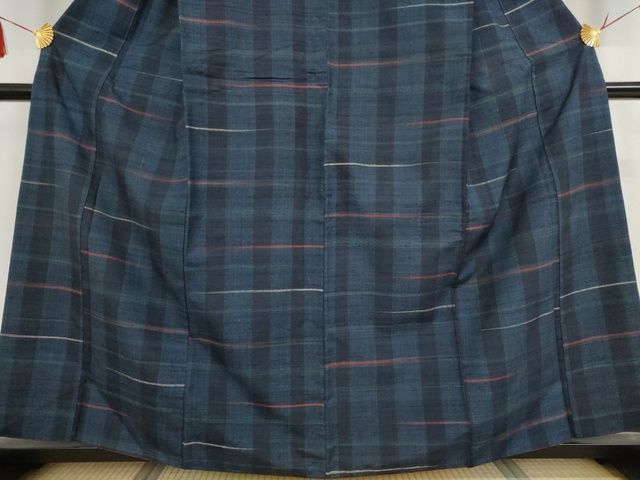 平和屋本店■極上　郡上紬　草木染　霞文　正絹　逸品　KAAA1761kk5 - 平和屋