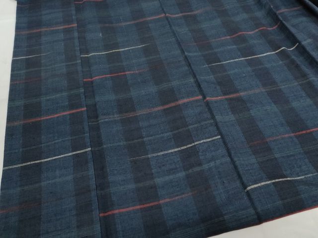 平和屋本店■極上　郡上紬　草木染　霞文　正絹　逸品　KAAA1761kk5 - 平和屋